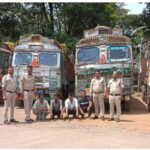 🚨 4 ट्रकों से 82 लाख का अवैध कबाड़ जब्त, 4 ड्राइवर गिरफ्तार