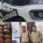 CG NEWS: ‘POLICE’ लिखी कार से 21 किलो गांजा बरामद, तस्कर फरार